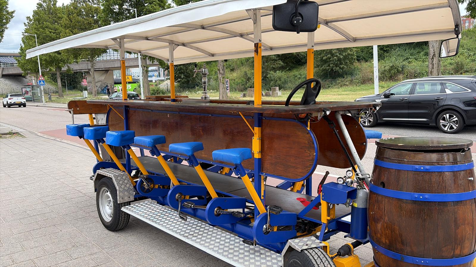 Beerbike 9 yellow blue